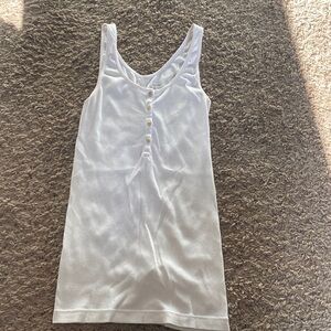 White button up Old Navy tank